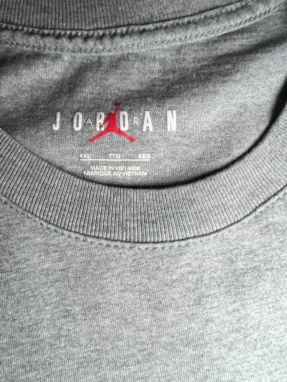 Jordan Brand Jumpman T-Shirt XXL Gray – Short Sleeve Graphic Tee